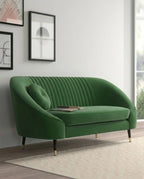 Beautiful premium art deco velvet loveseat crafted by Arris Concepts Luxury Pvt. Ltd.