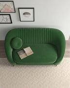 Beautiful premium art deco velvet loveseat crafted by Arris Concepts Luxury Pvt. Ltd.