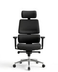 Modern desk chair with headrest and premium black ergonomic office chair by Arris Concepts Luxury Pvt. Ltd.