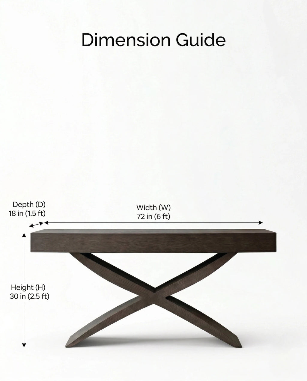 Beautiful premium espresso wood console table crafted by Arris Concepts Luxury Pvt. Ltd.