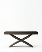 Beautiful premium espresso wood console table crafted by Arris Concepts Luxury Pvt. Ltd.