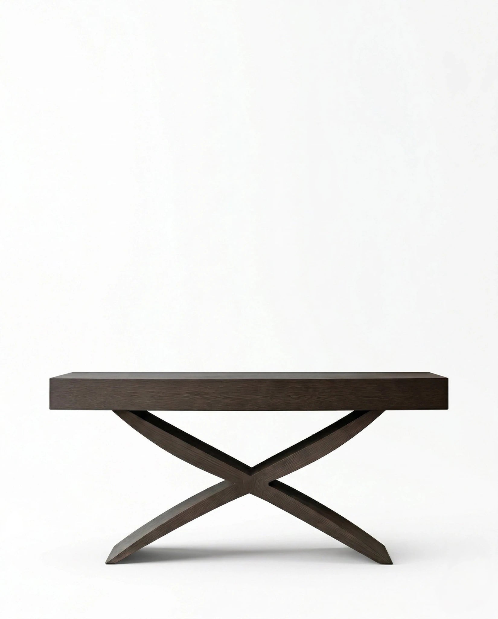 Beautiful premium espresso wood console table crafted by Arris Concepts Luxury Pvt. Ltd.