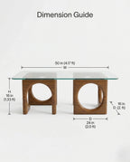 Modern wood base glass table and premium glass sculptural coffee table by Arris Concepts Luxury Pvt. Ltd.