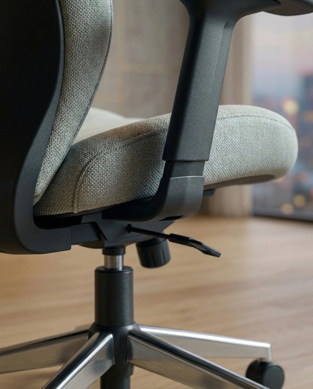 Modern executive desk chair and premium grey ergonomic office chair crafted by Arris Concepts Luxury Pvt. Ltd.