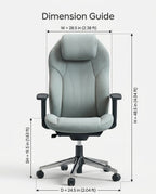 Modern executive desk chair and premium grey ergonomic office chair crafted by Arris Concepts Luxury Pvt. Ltd.