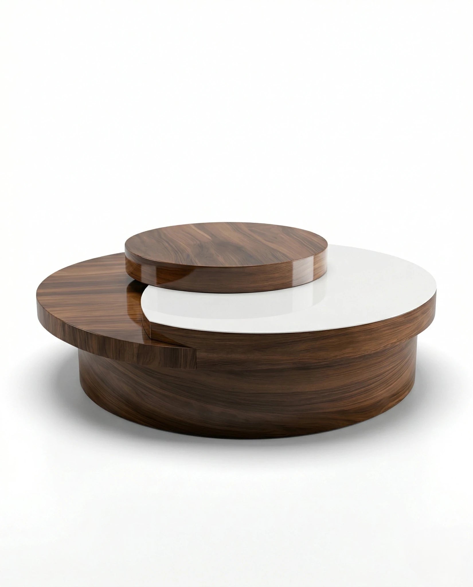 Beautiful premium high gloss two tier center table crafted by Arris Concepts Luxury Pvt. Ltd.