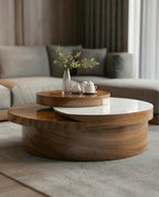 Beautiful premium high gloss two tier center table crafted by Arris Concepts Luxury Pvt. Ltd.