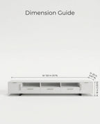 Beautiful premium minimalist white tv ledge crafted by Arris Concepts Luxury Pvt. Ltd.