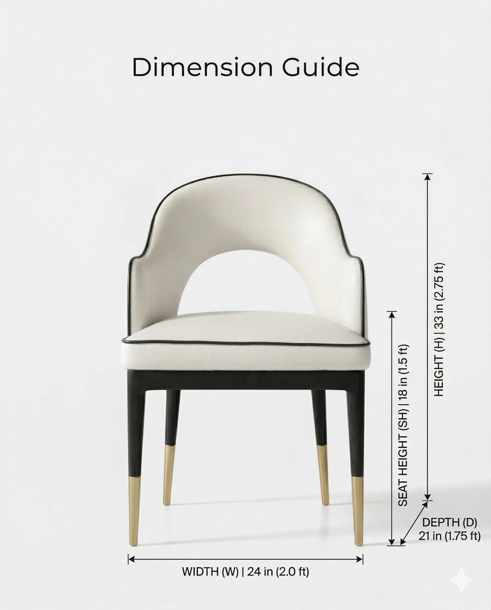 Beautiful premium modern curved dining chair crafted by Arris Concepts Luxury Pvt. Ltd.