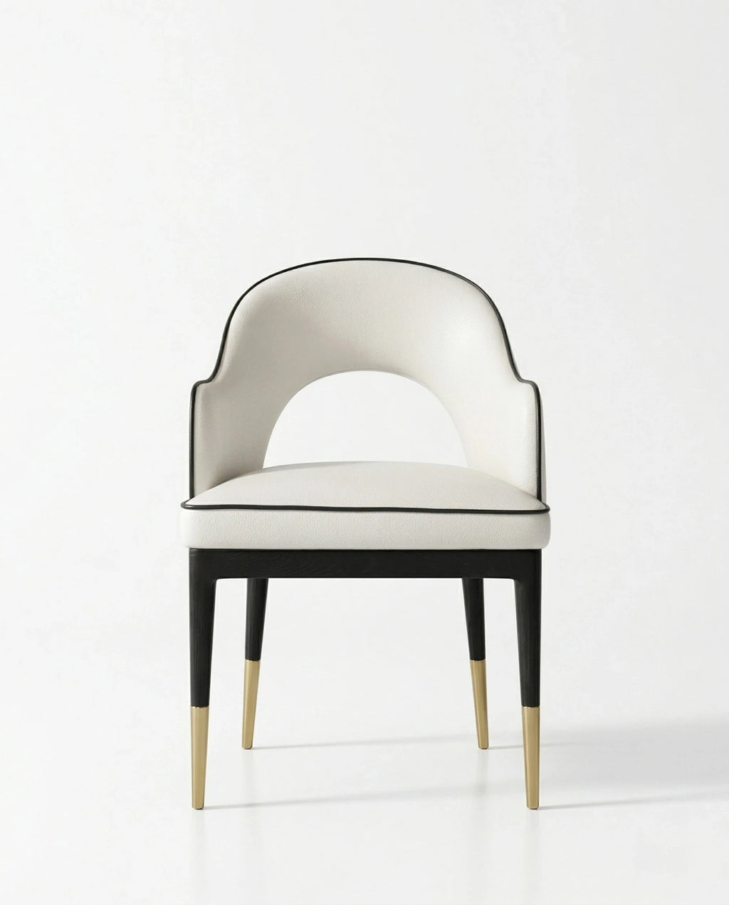 Beautiful premium modern curved dining chair crafted by Arris Concepts Luxury Pvt. Ltd.