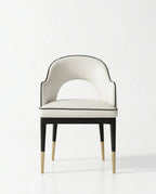 Beautiful premium modern curved dining chair crafted by Arris Concepts Luxury Pvt. Ltd.