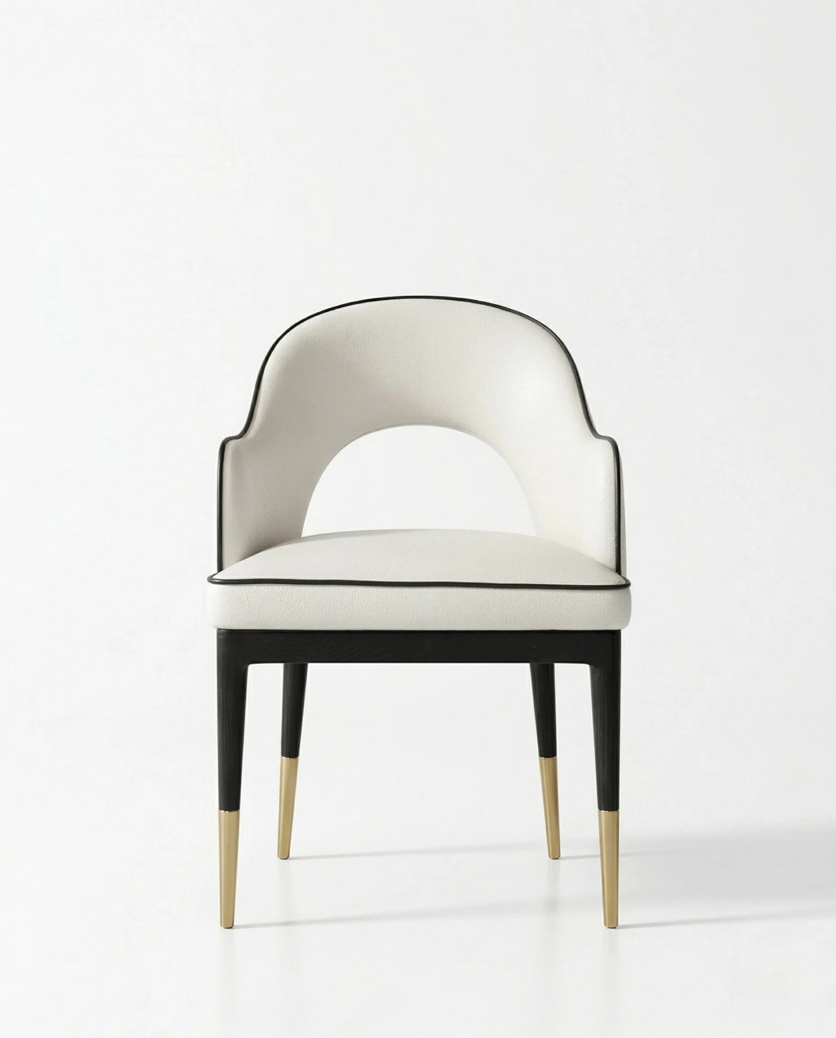 Beautiful premium modern curved dining chair crafted by Arris Concepts Luxury Pvt. Ltd.
