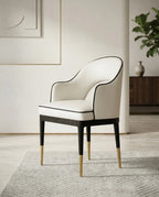 Beautiful premium modern curved dining chair crafted by Arris Concepts Luxury Pvt. Ltd.