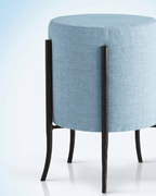 Beautiful premium modern round accent stool crafted by Arris Concepts Luxury Pvt. Ltd.