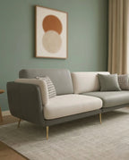 Beautiful premium modern upholstered sofa crafted by Arris Concepts Luxury Pvt. Ltd.