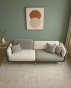 Beautiful premium modern upholstered sofa crafted by Arris Concepts Luxury Pvt. Ltd.