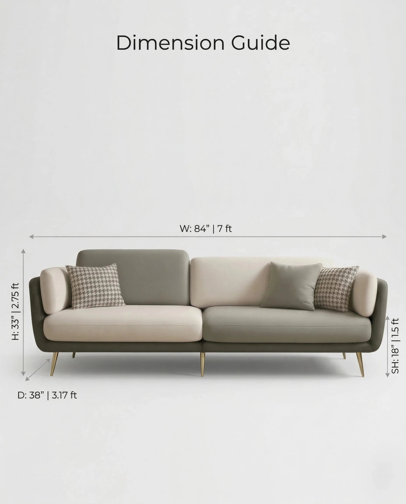Beautiful premium modern upholstered sofa crafted by Arris Concepts Luxury Pvt. Ltd.