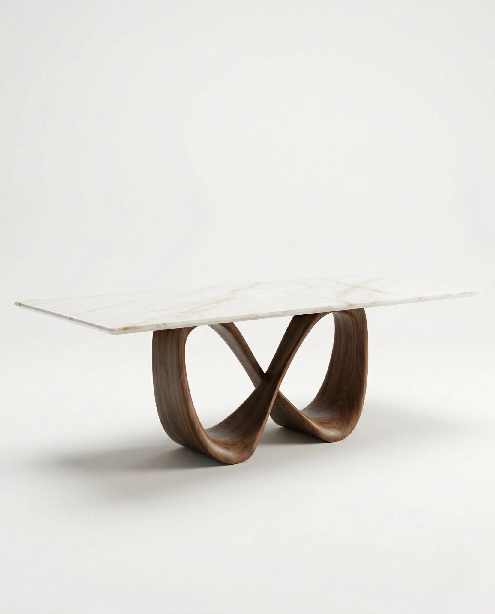 Beautiful premium onyx top dining table with sculptural base crafted by Arris Concepts Luxury Pvt. Ltd.