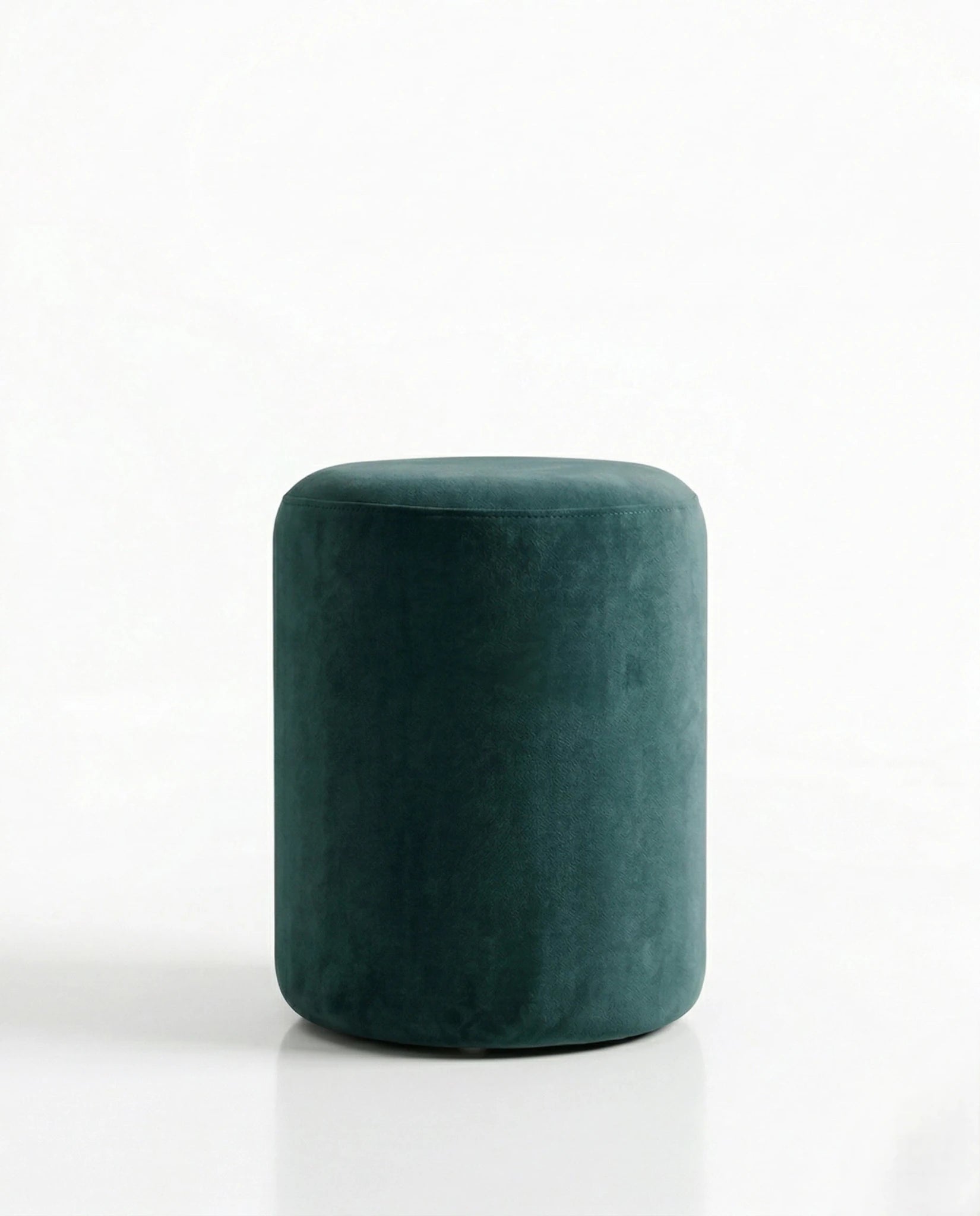 Beautiful premium round velvet pouf crafted by Arris Concepts Luxury Pvt. Ltd.
