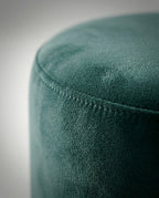 Beautiful premium round velvet pouf crafted by Arris Concepts Luxury Pvt. Ltd.