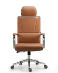 Beautiful premium swivel office chair with headrest crafted by Arris Concepts Luxury Pvt. Ltd.