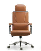 Beautiful premium swivel office chair with headrest crafted by Arris Concepts Luxury Pvt. Ltd.