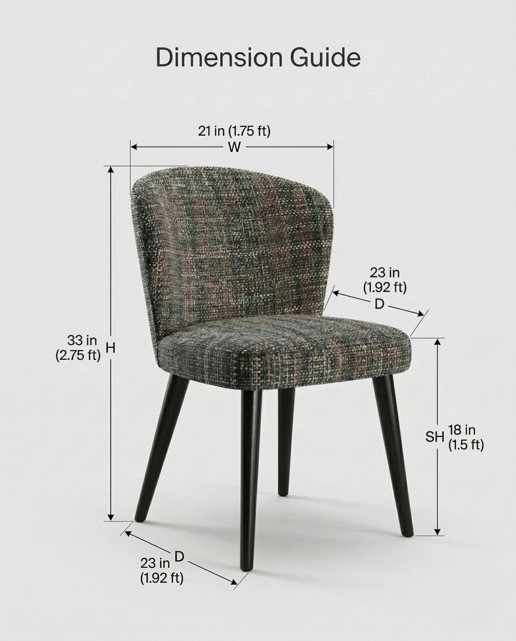 High-end fabric dining room chair and premium textured woven dining chair crafted by Arris Concepts Luxury Pvt. Ltd.