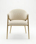 Modern designer seating and premium white leather dining chair by Arris Concepts Luxury Pvt. Ltd.