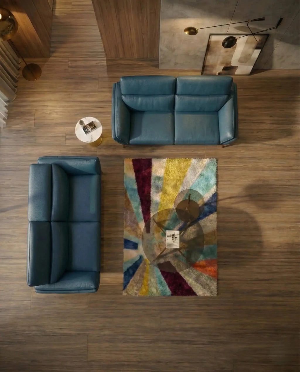 Deep Blue - Masterfully crafted premium modern upholstered sofa set for a living room by Arris Concepts