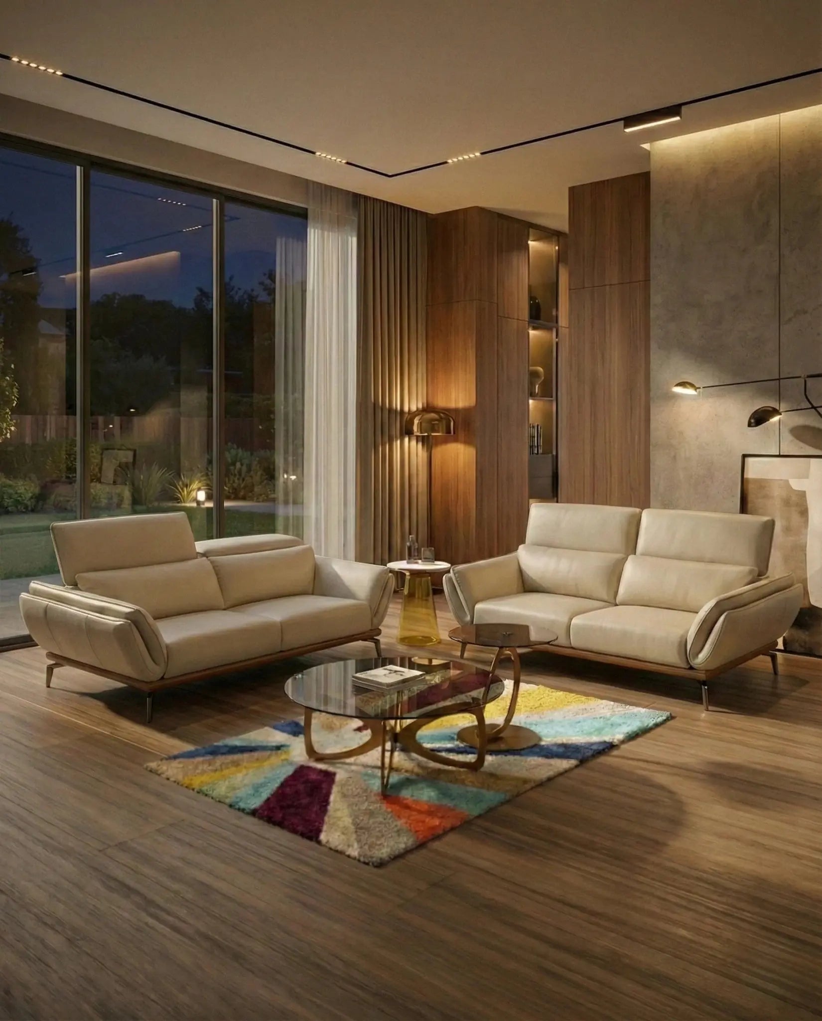 Warm Beige - Masterfully crafted premium modern upholstered sofa set for a living room by Arris Concepts