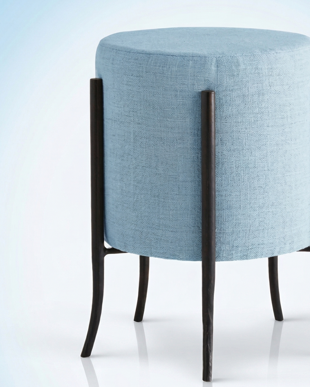 Beautiful premium modern round accent stool crafted by Arris Concepts Luxury Pvt. Ltd.