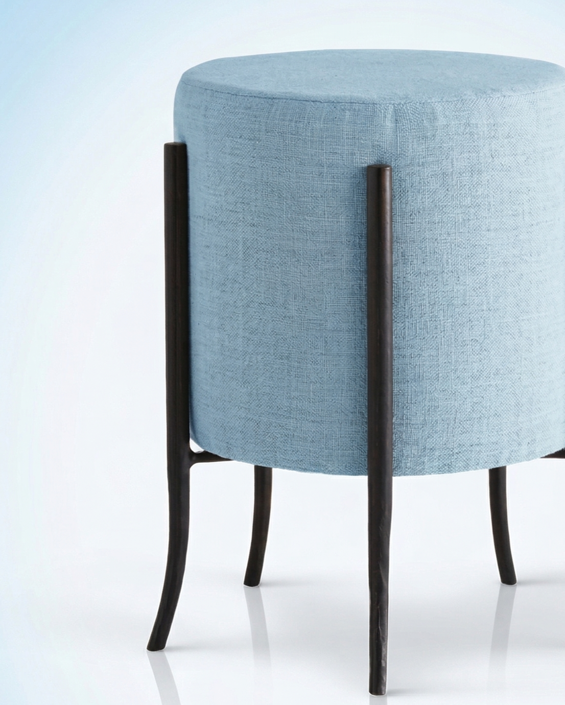 Beautiful premium modern round accent stool crafted by Arris Concepts Luxury Pvt. Ltd.