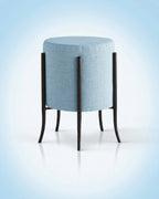 Beautiful premium modern round accent stool crafted by Arris Concepts Luxury Pvt. Ltd.