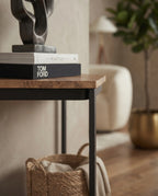 Minimalist Two-Tone 3-Tier Corner Side Table Arris Concepts