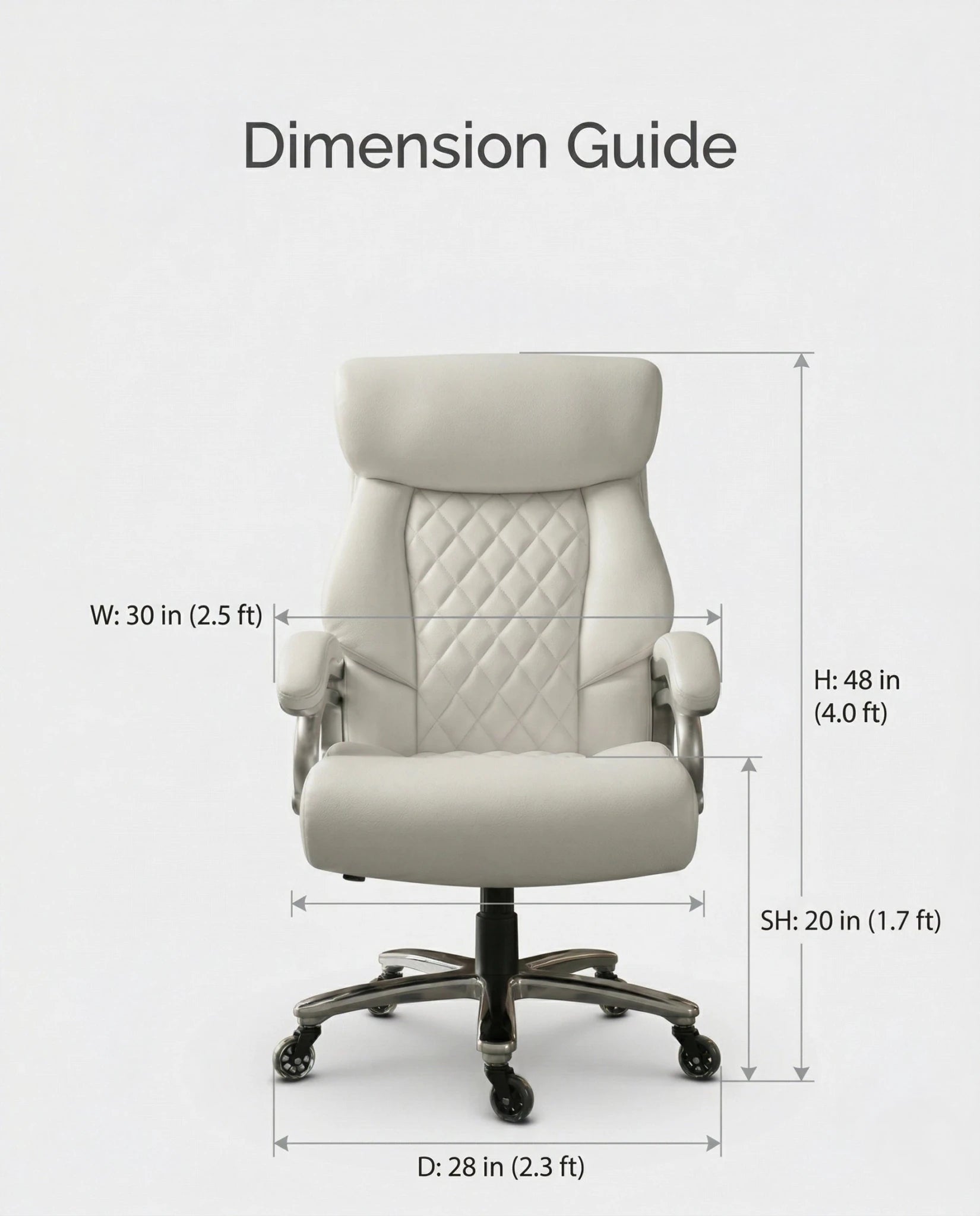 A white tufted executive desk chair and designer white home office seating by Arris Concepts Luxury Pvt. Ltd.